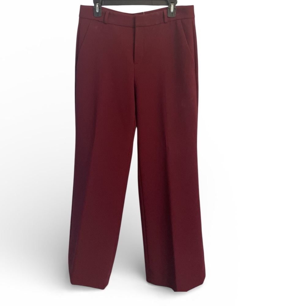 Banana Republic Deep Burgundy Blake Women's Trousers in size 10 S - Picture 2 of 7